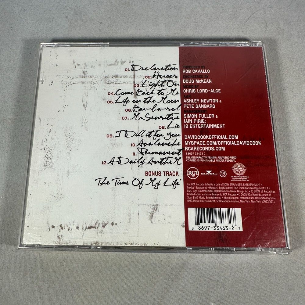 David Cook David Cook CD Album RCA Records 2008 - Picture 2 of 4